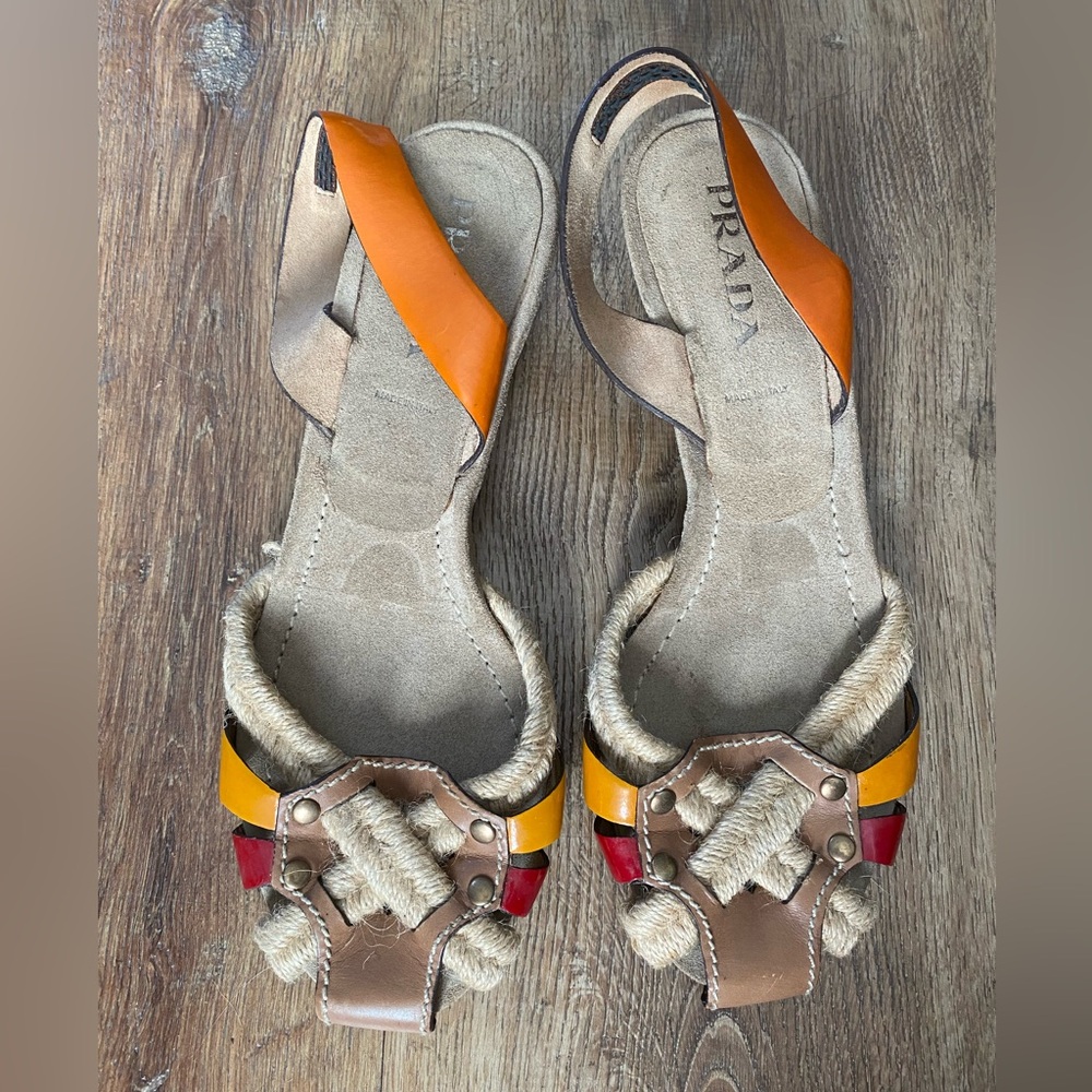 Prada Women's Multicolor Sandals Vintage